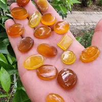 همه سایز نگین عقیق زرد (شرف شمس)