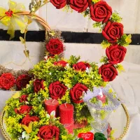انواع سینی حنا.دسته گل حنا.گیفت حنا