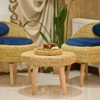 مبل ومیز نهار خوری حصیری|مبلمان خانگی و میز عسلی|خمینیشهر, |دیوار