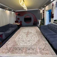 فرش ۹ متری گل برجسته در حد نو ۲۷۰۰ شانه