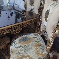 مبل سلطنتی فاخر بامیز ومیزناهارخوری|مبلمان خانگی و میز عسلی|قم, بنیاد|دیوار