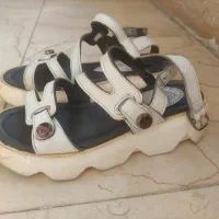 کفش صندل دخترانه چرم طبیعی سایز ۳۷