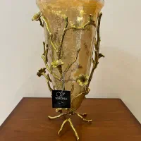 گلدان کریستال برنج