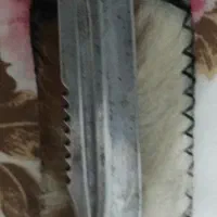 چاقو سی‌سانتی زنجان (امینی) دسته آب‌طلا تیغ فولادی|کلکسیون اشیاء عتیقه|اندیشه, اندیشه فاز ۳|دیوار