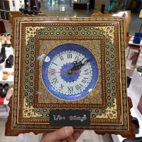 ساعت دیواری خاتم و مینا کاری شده