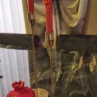 شمع یلدا با طرح انار و گل زیبا ساخت با مواددرجه یک|صنایع دستی و سایر لوازم تزئینی|تهران, قیطریه|دیوار