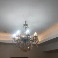 لوستر ۸ شاخه برنجی|لوستر و چراغ آویز|تهران, امیر بهادر|دیوار