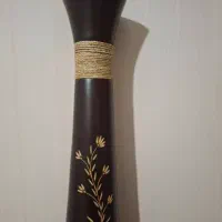 گلدان چوبی کار شده
