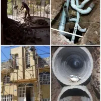 تخریب سختمان چاه کن مغنی وصل فاضلاب شهری|خدمات پیشه و مهارت|قم, زند آباد|دیوار