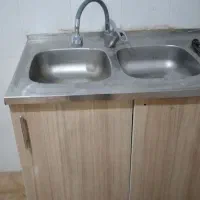 کابینت آبچکان سینک وشیر با کابینت سه متر