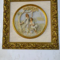 تابلو نقش برجسته و نقاشی رنگ روغن|تابلو، نقاشی، عکس|ری, دیلمان|دیوار
