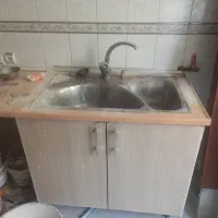 کابینت MDF با هود وسینک و شیر آب و۳ تا در|مصالح و تجهیزات ساختمان|تهران, شکیبا|دیوار
