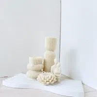 ست شمع دکوری مینیمال|صنایع دستی و سایر لوازم تزئینی|کلاله, |دیوار