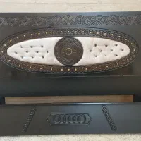 تختخواب دو نفره بهمراه پاتختی|تخت و سرویس خواب|بابا حیدر, |دیوار