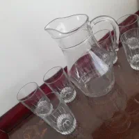پارچ و لیوان مدل نیزه ای لومینارک فرانسه