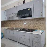 کابینت به همراه صفحه تاپس و دستگیره کامل|مصالح و تجهیزات ساختمان|رشت, جانبازان|دیوار