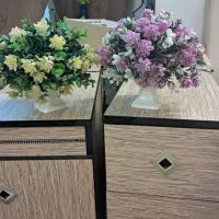 گل تزئینی مصنوعی زرد و بنفش