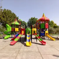 ست مجموعه بازی کد۲۱۳پلی اتیلن کودکان تاب سرسره