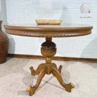 میز نهار خوری چوبی گرد تولیدی هو