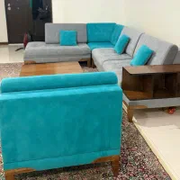 مبل ال ۷ نفره راحتی و میز نهارخوری ۶ نفره|مبلمان خانگی و میز عسلی|تهران, آذربایجان|دیوار