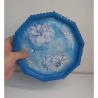 سینی ۱۰ ضلعی سنگ مصنوعی