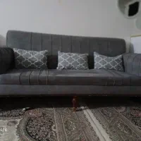 مبل ۷ نفره در حد نو ب رنگ طوسی