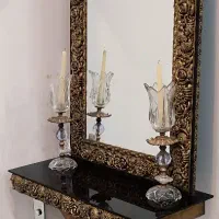 آینه شمعدان در حد نو