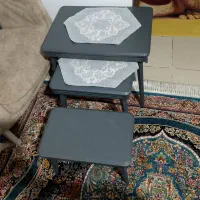 میز جلومبلی سالم به همراه سه عدد عسلی سالم|مبلمان خانگی و میز عسلی|رشت, یخسازی|دیوار