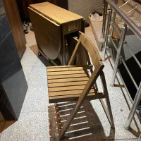 میزتاشو چوبی ۴ نفره بهمراه صندلی