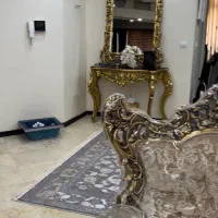 اینه کنسول ورق طلا کاملا نو|بوفه، ویترین، کنسول|تهران, باغ فیض|دیوار