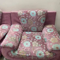 مبل پارچه ای و پایه فلزی ۷ نفره