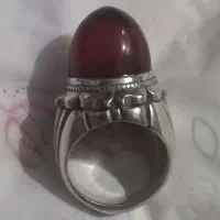 انگشتر نقره عقیق سرخ