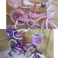 دو تا دوچرخه دخترانه سایز ۱۶ در حدنو