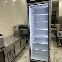 یخچال فریزر ایستاده درب طلایی فروشگاهی