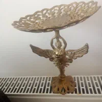 شیرینی خوری برنجی و دو عدد جلو تلویزیونی برنز|صنایع دستی و سایر لوازم تزئینی|بومهن, |دیوار