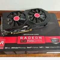 rx580 در حد صفر با کارتن  و سریال ۸گیگ