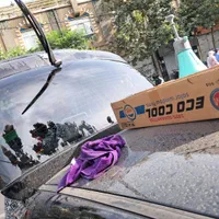 نصب شیشه دودی و UVشیشه جلو