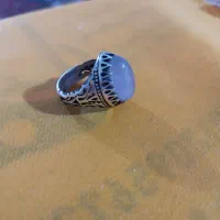 عقیق سوسنی با رکاب نقره|جواهرات|قم, کوه سفید|دیوار