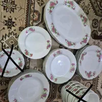 سرویس چینی گل سرخی