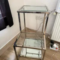 میز عسلی فلزی اینه ایی|مبلمان خانگی و میز عسلی|مشهد, صیاد شیرازی|دیوار