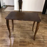 میز عسلی و بطری و لیوان بامبو کار دست