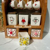 استند با کشو سرامیکی|آب‌چکان و نظم‌دهنده ظروف|کرمانشاه, |دیوار