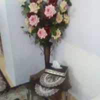گل‌های زیبای رز مصنوعی در چهار رنگ باگلدان|گل مصنوعی|رباط‌کریم, رباط‌کریم|دیوار