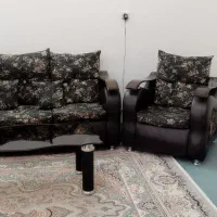 مبلمان راحتی نیمه استیل ۹نفره با ۴عسلی|مبلمان خانگی و میز عسلی|قم, حنیف نژاد|دیوار