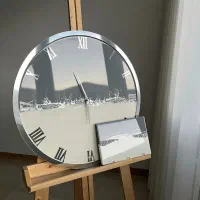 ساعت دیواری طوسی رنگ