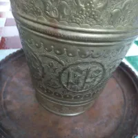 سطل برنجی وسینی مسی