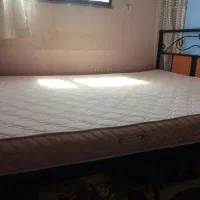 تخت خواب دونفره فلزی|تخت و سرویس خواب|قزوین, |دیوار