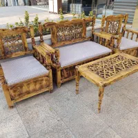 مبل سنتی روستیک کمجا ۷نفره باکسدار (تولیدی)|مبلمان خانگی و میز عسلی|تهران, جنت‌آباد جنوبی|دیوار