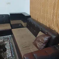 مبل ۷نفره چرم مخملی ۷۰۰۰۰۰۰|مبلمان خانگی و میز عسلی|شیراز, شیخ روزبهان|دیوار