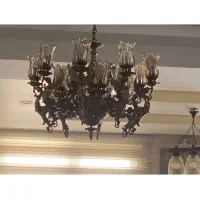 لوستر از جنس برنج با وزن سنگین